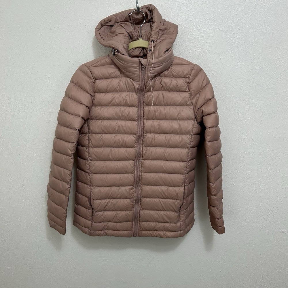 Aspen Lightweight Packable Puffer Jacket Dusty Rose Full Zip Nylon Coat Size Am